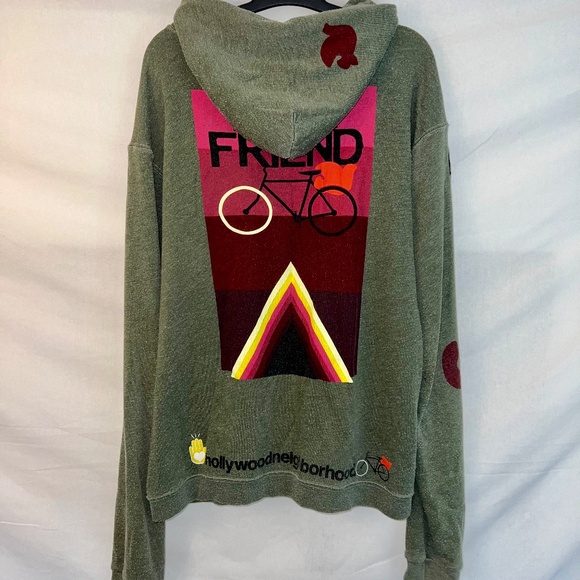 Free City - "Bike Friend" Supermät - Light & SOFT - Green - 4/XL - Unisex Hoodie - Picture 2 of 14